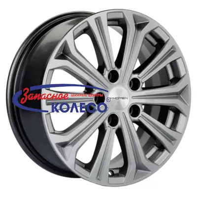 16'' 5x112 ET46 D57,1 6,5J Khomen Wheels KHW1610 (Octavia) G-Silver