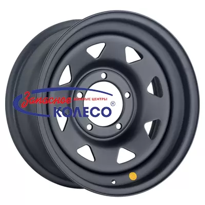 16'' 5x139,7 ET00 D110 7,0J Off-Road Wheels УАЗ (треуг. мелкий) Черный матовый
