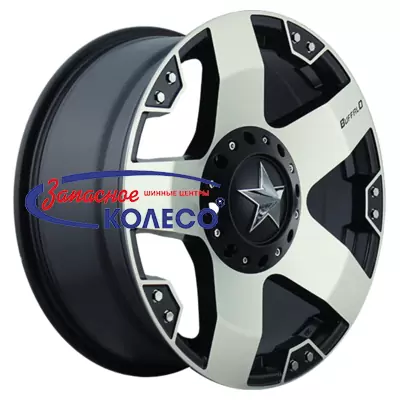 18'' 5x127 ET00 D87.1 9,0J Buffalo BW-775 Black machined with dark tint