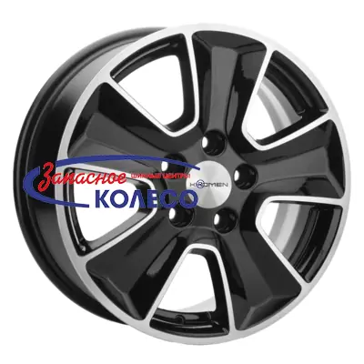 16'' 5x114,3 ET45 D54,1 6,5J Khomen Wheels KHW1601 (Geely Atlas Pro) Black-FP