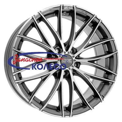 17'' 5x112 ET35 D75 8,0J OZ Italia 150 Matt Dark Graphite Diamond Cut