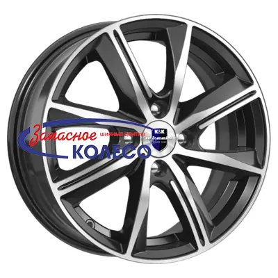 16'' 5x108 ET50 D63.35 7,0J K&K Арнар (КС904) Алмаз черный