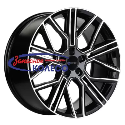 21'' 5x114,3 ET40 D64,1 9,5J Khomen Wheels KHW2101 (Tesla) Black-FP