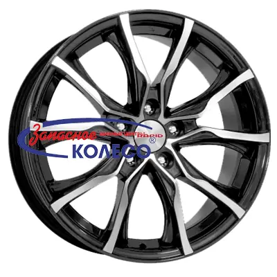 17'' 5x120 ET32 D72,6 7,5J K&K Твист-оригинал (КС697М) Алмаз черный