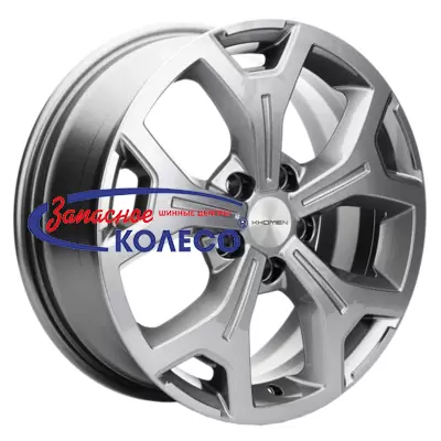 17'' 5x108 ET33 D60,1 7,0J Khomen Wheels KHW1710 (Chery Tiggo/Tiggo 7 Pro) Gray