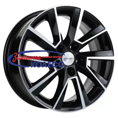 15'' 5x100 ET38 D57,1 6,0J Khomen Wheels KHW1507 (Rapid/Fabia) Black-FP