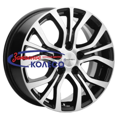 16'' 5x110 ET43 D65,1 6,5J Khomen Wheels KHW1608 (Opel Zafira) Black-FP