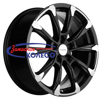 18'' 5x114,3 ET50 D66,1 7,5J Khomen Wheels KHW1808 (Murano) Black-FP