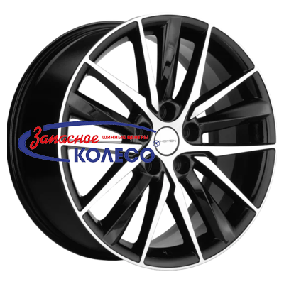 18'' 5x108 ET46 D63,4 8,0J Khomen Wheels KHW1807 (Tugella/Jaguar XF/F-Pace) Black-FP
